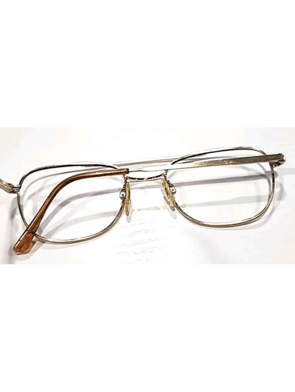 Randolph Engineering RE FGN No Lenses Gold Pilot Sunglasses Frame 52-20 140